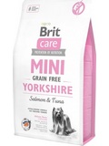 BRIT CARE Dog Mini Grain Free Yorkshire  pro Jorkirsk teriry, s lososem a tukem, bez obilovin, 2kg