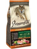 PRIMORDIAL GF Adult Chicken Salmon  - pro dospl psy, s kuetem a lososem, BEZ OBILOVIN, 12kg