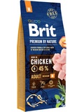 BRIT Premium by Nature Adult M - pro dospl psy (nad 12 msc) stednch plemen (10-25kg), kuec, 8kg