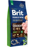 BRIT Premium by Nature Adult XL  pro dospl psy obch plemen (45-90kg), kuec, 15kg