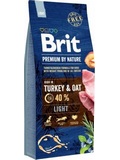 BRIT Premium by Nature Light  pro dospl psy se sklonem k nadvze, kuec a krt, 15kg
