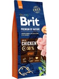 BRIT Premium by Nature Sport  pro psy vech plemen s vysokm vdejem energie, kuec, 15kg