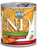 N&D DOG LOW GRAIN Adult Chicken & Pomegranate - konzerva pro psy, s kuetem a grantovm jablkem, 285g