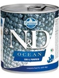 N&D DOG OCEAN Adult Codfish & Pumpkin - konzerva pro psy, s treskou a dn, 285g