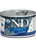 N&D DOG OCEAN Adult Codfish & Pumpkin Mini - konzerva pro psy malch plemen, s treskou a dn, 140g