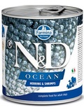 N&D DOG OCEAN Adult Herring & Shrimps - konzerva pro psy, se sledm a krevetami, 285g