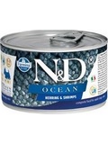 N&D DOG OCEAN Adult Herring & Shrimps Mini - konzerva pro psy malch plemen, se sledm a krevetami, 140g