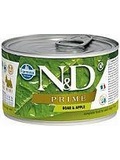 N&D DOG PRIME Adult Boar & Apple Mini - konzerva pro psy malch plemen, s divokem a jablkem, 140g