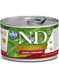N&D DOG PRIME Adult Chicken & Pomegranate Mini - konzerva pro psy malch plemen, s kuetem a grantovm jablkem, 140g