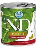 N&D DOG PRIME Puppy Chicken & Pomegranate - konzerva pro tata a bez nebo kojc feny, s kuetem a grantovm jablkem, 285g