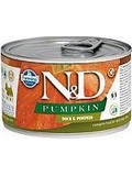 N&D DOG PUMPKIN Adult Duck & Pumpkin Mini - konzerva pro psy malch plemen, s kachnou a dn, 140g