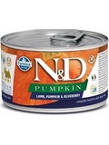 N&D DOG PUMPKIN Adult Lamb & Blueberry Mini - konzerva pro psy malch plemen, s jehntem, dn a borvkami, 140g 