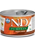 N&D DOG PUMPKIN Adult Venison & Pumpkin Mini - konzerva pro psy malch plemen, se zvinou a dn, 140g