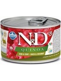 N&D DOG QUINOA Adult Duck & Coconut Mini  pro psy malch plemen s potravinovou intoleranc, s kachnou a kokosem, 140g 