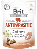 BRIT CARE Dog Functional Snack Antiparasit Salmon - s lososem a hemnkem, 150g