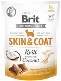 BRIT CARE Dog Functional Snack Skin&Coat Krill  s krilem a kokosem, 150g