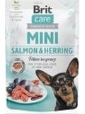 BRIT Care Dog Mini Salmon&Herring steril fillets in gravy  filetky ve v pro mal kastrovan psy, s rybami, 85g