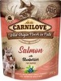 CARNILOVE Dog Pouch Pat Salmon & Blueber Puppies - s masem z lososa pro podporu zdrav trvicho traktu, 300g