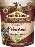 CARNILOVE Dog Pouch Pat Venison & Strawberry - s masem ze zviny pro podporu rozvoje svaloviny, 300g