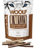 Pochoutka pro psy WOOLF soft Rabbit&Cod sandwich long (prouky z krlka a tresky), 100g