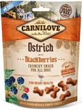 CARNILOVE Dog Crunchy Snack Ostrich&Blackberries  kostiky z ptrosho masa a ostruin, 200g