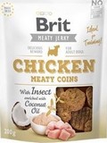 BRIT Jerky Chicken with Insect Meaty Coins  masov penzky s hmyzem a kuetem, 80g