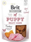 BRIT Jerky Puppy Turkey Meaty Coins  masov penzky z krty a kuete pro tata, 80g