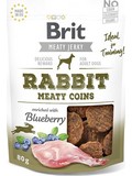 BRIT Jerky Rabbit Meaty Coins  masov penzky z krlka a kuete, 80g