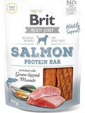 BRIT Jerky Salmon Protein Bar  proteinov tyinka z lososa a kuete, 80g