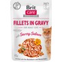 BRIT Care Cat Fillets in Gravy Savory Salmon - filetky ve v s lososem pro dospl koky, 85g