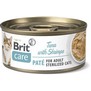 BRIT Care Cat konzerva Pat Sterilized Tuna&Shrimps - tukov pat s krevetami, 70g