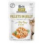 BRIT CARE Cat Fillets in Jelly with Trout&Cod - filetky v el s treskou a pstruhem, 85g 