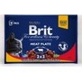 BRIT Premium Cat Meat Plate  multipack kapsiek pro koky, 400g (4x100g)