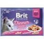 BRIT Premium Cat D Fillets in Jelly Dinner Plate  multipack kapsiek pro koky, v el, 340g (4x85g)