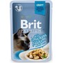 BRIT Premium Cat D Fillets in Gravy With Chicken  kapsiky pro koky ve v, s kuetem, 85g