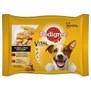PEDIGREE Adult kue+zelenina/ hovz+zelenina, 2+2x100g