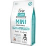 BRIT CARE Dog Mini Grain Free Light & Sterilised – pro psy s nadváhou nebo po kastraci, s králíkem, bez obilovin, 2kg