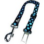 Bezpe�nostn� p�s pro psa do auta 60/2,5cm, modr� punt�k