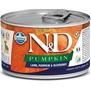 N&D DOG PUMPKIN Puppy Lamb & Blueberry Mini - konzerva pro tata a bez nebo kojc feny malch plemen, s jehntem, dn a borvkami, 140g