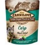 CARNILOVE Dog Pouch Pat Carp & Black Carrot - maso z kapra s ernou mrkv pro celkovou kondici tla, 300g