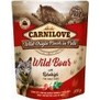 CARNILOVE Dog Pouch Pat Wild Boar & Rosehips - s masem z divoka pro podporu rozvoje svaloviny, 300g