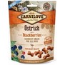 CARNILOVE Dog Crunchy Snack Ostrich&Blackberries  kostiky z ptrosho masa a ostruin, 200g